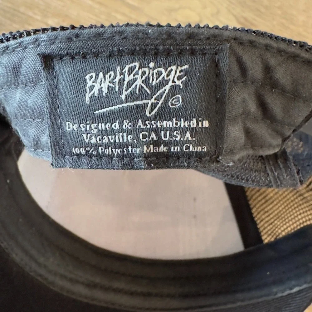 Bart Bridge Pasadena Pocket Hat-Secret Patch Pocket-Black Canvas & Mesh-One Size